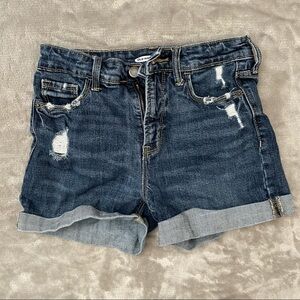 Old Navy Hi-Rise Super Slim Pockets Women’s Size 0 Jean Shorts Casual Denim